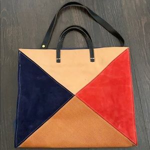 Clare v. Los Angeles Patchwork simple tote